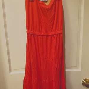 Banana Republic strapless summer/midi dress